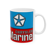 Chrysler Marine White Ceramic Mug by Retro Boater