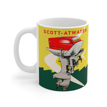 Vintage Scott-Atwater White Ceramic Mug by Retro Boater