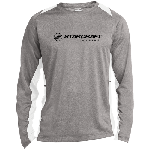 ST361LS Long Sleeve Heather Colorblock Performance Tee