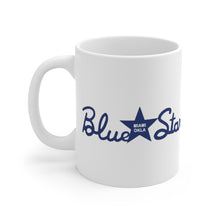 Blue Star Boats Miami, Oklahoma White Ceramic Mug by Retro Boater