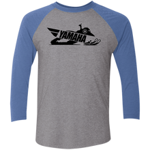 Classic Yamaha Snowmobiles Tri-Blend 3/4 Sleeve Raglan T-Shirt