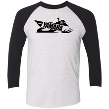 Classic Yamaha Snowmobiles Tri-Blend 3/4 Sleeve Raglan T-Shirt