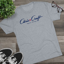 Late 40s Chris Craft Custom Runabout Men's Tri-Blend Crew Tee