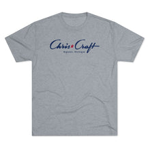 Late 40s Chris Craft Custom Runabout Men's Tri-Blend Crew Tee