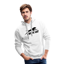 Classic Black Arctic Cat Snowmobile Men’s Premium Hoodie - white